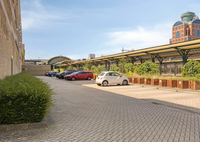 Parking lot in Den Bosch city center directly next to the central station